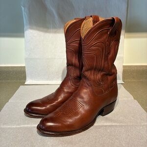 Tecovas The Cartwright Brown Leather Cowboy Boots**FLAWS